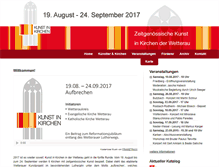 Tablet Screenshot of kunstinkirchen-wetterau.de